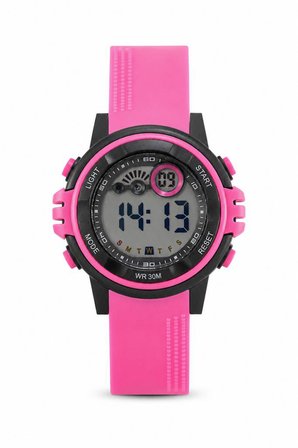 Kız Çocuk Pembe Dijital Kronometreli Silikon Kordon Spor Kol Saati ST-304435