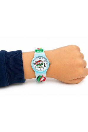Erkek Çocuk Araba Figürlü Turkuaz Analog Silikon Kordon Kol Saati ST-304438