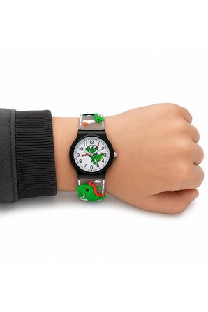 Erkek Çocuk Dinozor Figürlü Füme Analog Silikon Kordon Kol Saati ST-304439