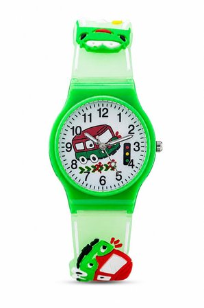 Erkek Çocuk Yeşil İtfaiye Arabalı Analog Kol Saati ST-30440