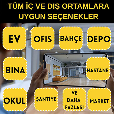 5MP 1440p Warm Led 4 Kameralı 1 TB Harddisk Dahil IP Poe Güvenlik Kamerası Seti - ST-541TW