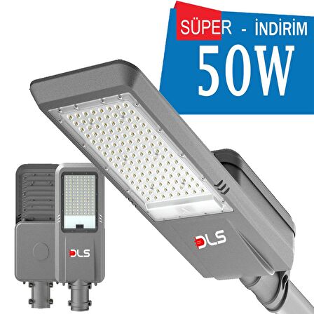 50W Led Yol Sokak Armatür DLS Park Bahçe Çevre Site Bina Dış Mekan Lamba Aydınlatma Ledli Sokak Armatürü