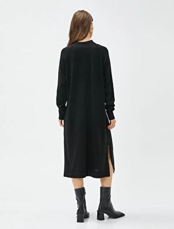 Midi Triko Elbise Dik Yaka 4WAK80001HT