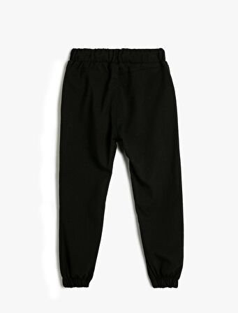 Erkek Çocuk Kargo Jogger Pantolon Cepli Beli Bağlamalı - 4SKB40007TW