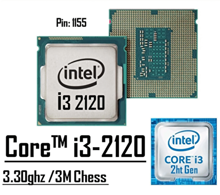 Intel® Core™ i3 2120 3.30 Ghz 3MB Cache LGA 1155 Tray İşlemci