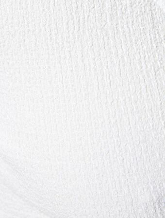 Balon Kollu Tişört V Yaka Bağlama Detaylı 4SAK50028EK