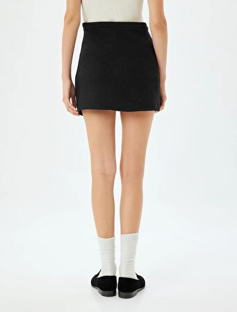 Mini Tüvit Etek Pileli Yüksek Bel 5WAL70025IK