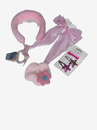 Biem Açık Pembe Toka Set