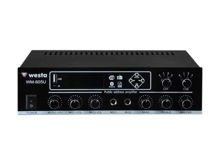 WM-605U WESTA 2 BÖLGELİ 100W/100V MIXING AMPLIFER