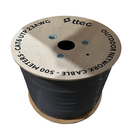 ttec KBL-CAT6-23CCA/OUT500S Dış Mekan Kablo – 500m Siyah