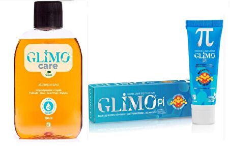 Glimo Pi Diş Macunu 75 ml + Ağız Bakım Suyu 250 ml