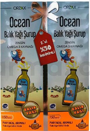 Ocean Portakal Aromalı Balık Yağı Şurubu 150 ml - İkincisi %50 İndirimli