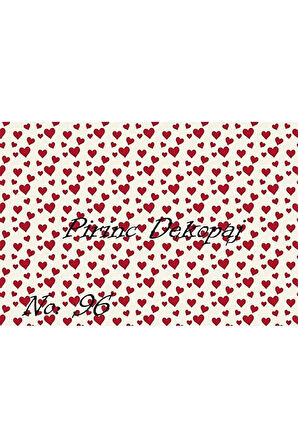 096 Sevgililer Günü Pirinç Dekopaj