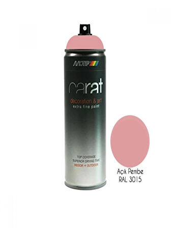 Motip Carat 3015 Parlak Açık Pembe Sprey Boya 400 ML