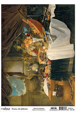 Natürmort Koleksiyonu Sl015 - Pirinç Dekopaj 30*42 Cm