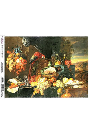 Natürmort Koleksiyonu Sl016 - Pirinç Dekopaj 30*42 Cm