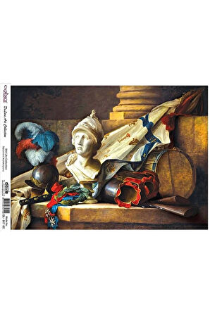 Natürmort Koleksiyonu Sl017 - Pirinç Dekopaj 30*42 Cm