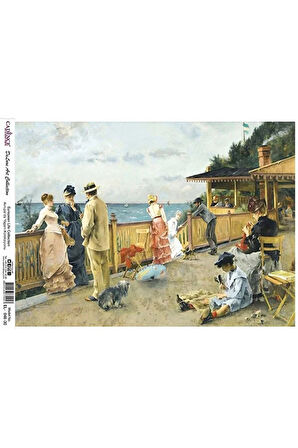El 48 Avrupada Yaşam Koleksiyonu Pirinç Dekopaj 30x42