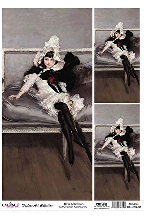 Gc 09 Kız Çocukları Koleksiyonu Pirinç Dekopaj 30x42