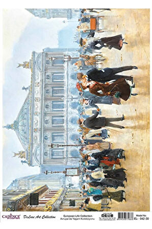 El 42 Avrupada Yaşam Koleksiyonu Pirinç Dekopaj 30x42