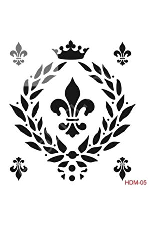 HDM05 Başak Çember Stencil 25x25