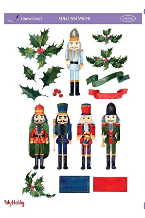 LineArt Kurşun Asker Desenli Sulu Transfer LNT-35 25x35