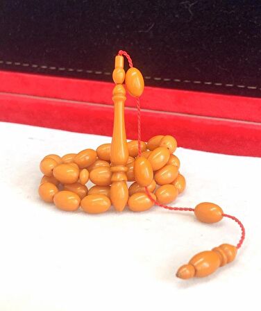 HARDAL RENKLİ BEYZİ MODEL SIKMA KEHRİBAR TESBİH 