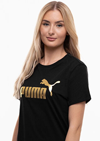 Puma 848303 02 Ess Metallic Logo Tee Kadın T-shirt 