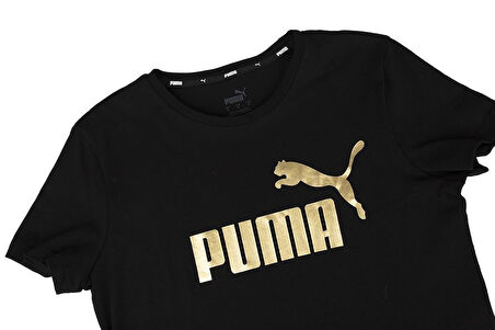 Puma 848303 02 Ess Metallic Logo Tee Kadın T-shirt 