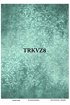Trkvz8 Shabby Chic, Kelebekler, Güller Pirinç Dekopaj 30x42