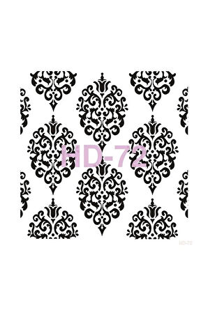 HD72 Damask Desen Stencil 45*45