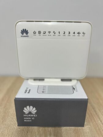 Yeni Huawei HG658 V2 300Mbps Vdsl2/Adsl2 Modem (Kutulu-Yenilenmiş)