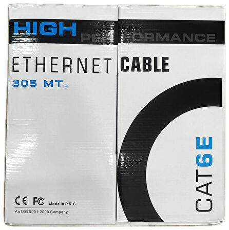 Cablox Gri Pe Cca 4X2X24 24 Awg Lan Cat6 U/Utp 305Mt. İndoor Box