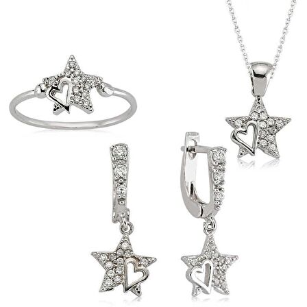 Gümüş Yıldız Kadın Set