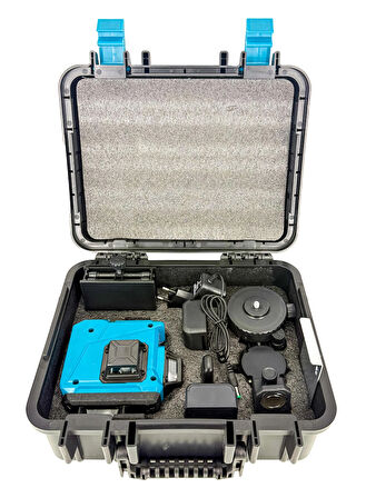 Steiner Alman 128 Vf 12 Köşe Otomatik Hizalama Lazer Metre 360 Derece Yatay Dikey Çapraz Kumandalı Çantalı