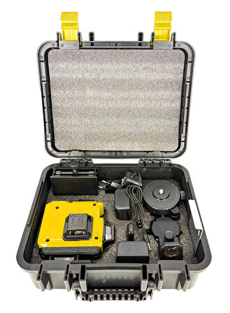 Steiner Alman 128 Vf 12 Köşe Otomatik Hizalama Lazer Metre 360 Derece Yatay Dikey Çapraz Kumandalı Çantalı