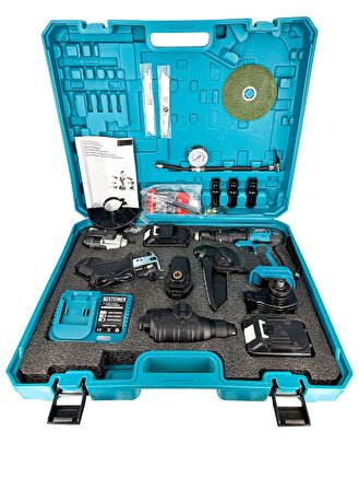 Steiner 7 Başlıklı Set Spiral Taşlama Somun Sıkma Tilki Kuyruğu Dal Budama Akülü Vidalama Hava Pompası Hilti