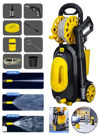 Steiner 3000W 130 Bar Profesyonel Yüksek Basınçlı Oto Yıkama Makinesi