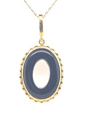 Birinci1926 925 Ayar Gümüş Mother Of Pearl Onix Kolye