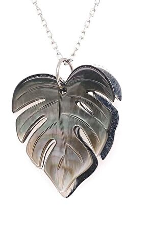 Birinci1926 Yaprak Figürlü Sedef Kadın Kolye