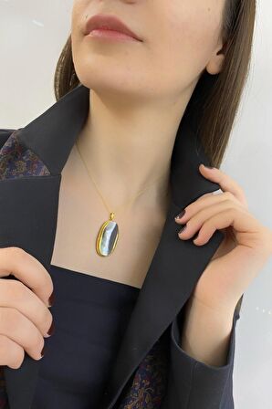 Birinci1926 925 Ayar Gümüş Mother Of Pearl Sedef Kolye