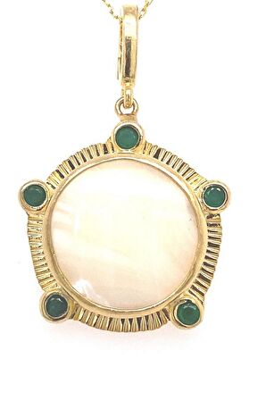 Birinci1926 925 Ayar Gümüş Mother Of Pearl Sedefli Kolye