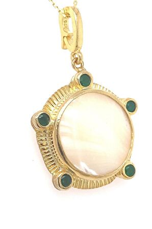 Birinci1926 925 Ayar Gümüş Mother Of Pearl Sedefli Kolye
