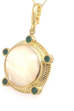 Birinci1926 925 Ayar Gümüş Mother Of Pearl Sedefli Kolye