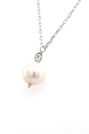 Birinci1926 925 Ayar Gümüş Taşlı İnci Kadın Kolye