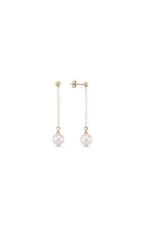 Doğal İnci Sallantılı Küpe