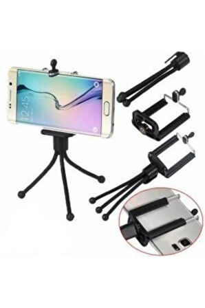 Akrobat Tripod Esnek Metal Telefon Tutucu Mini Tripod Başlık