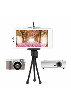 Akrobat Tripod Esnek Metal Telefon Tutucu Mini Tripod Başlık