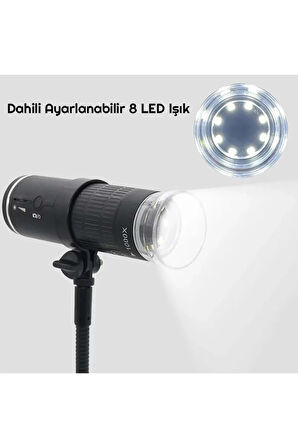 1000X WiFi Dijital LED Kablosuz Pilli Mikroskop 1080P