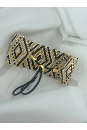 Geometrik Desenli Miyuki Bileklik